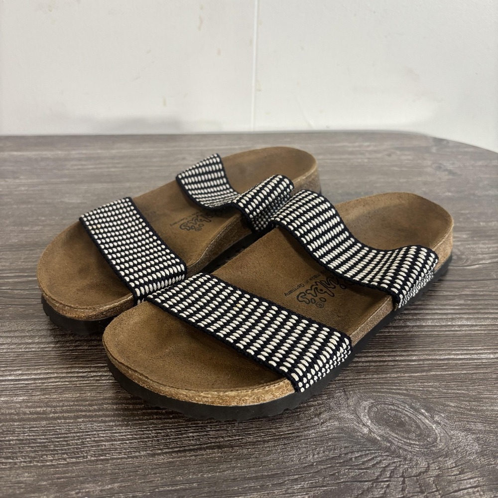 Birkenstock Birki's Slide Sandal Shoes Womens 36 35 230 L5 Black Slip On Germany